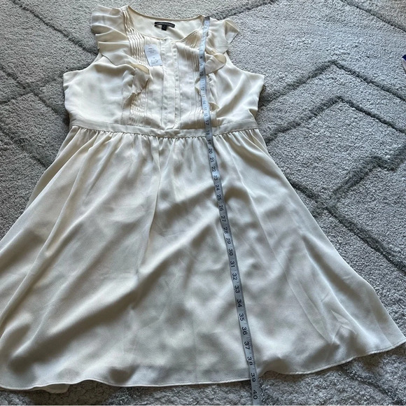Banana Republic Dress cream butterscotch mini pockets 16 new - Picture 9 of 13